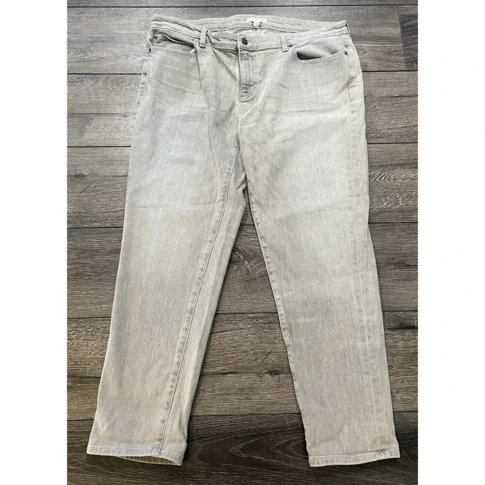 Eileen Fisher Petite Jeans Gray Size 16 Petite 16P